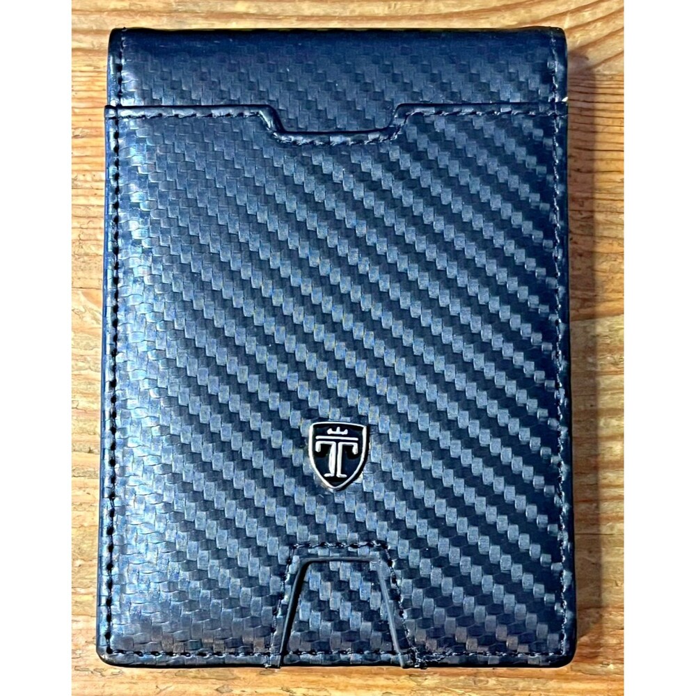 TRAVANDO Mens Slim Wallet with Money Clip Bifold New in Box